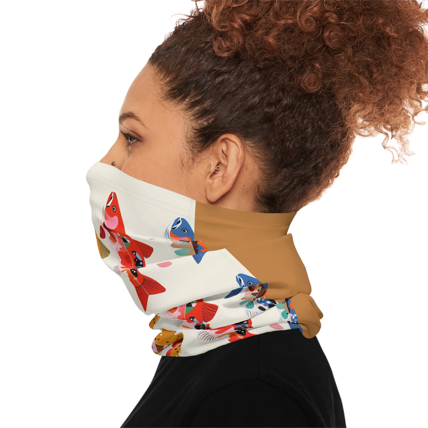 Colorful Salmon Neck Gaiter
